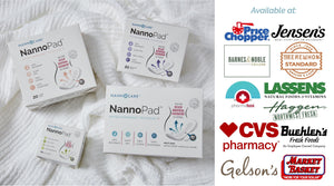 NannoPad® Free Trial - Nannopad organic cotton sanitary pad day pad night pad pantyliner for women cramp relief pain relief pms period pain holistic natural relief relieve pain painkiller